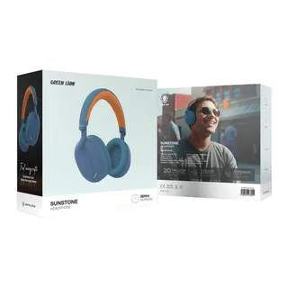 Green Lion Sunstone Headphone Blue
