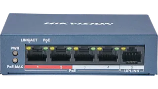 Hikvision 4 Port Fast Ethernet Unmanaged POE Switch
