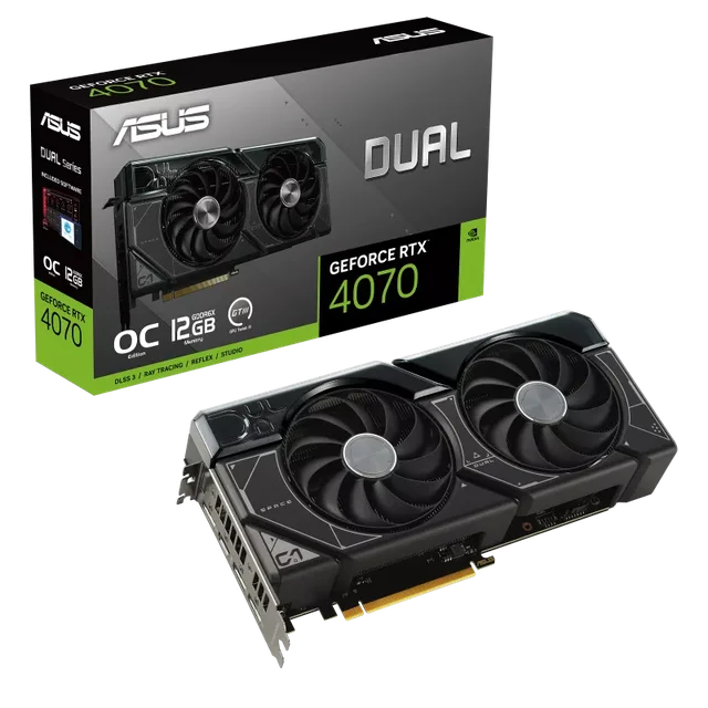 ASUS GeForce RTX4070 OC Edition DUAL-RTX4070-O12G