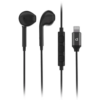 Powerology Stereo MFi Lightning Earphones 1.2m Black