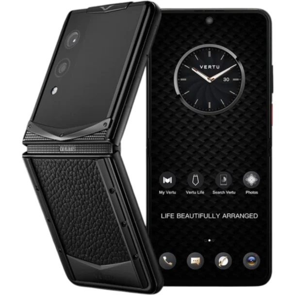 Vertu Quantum Flip Calfskin 1TB Jade Black