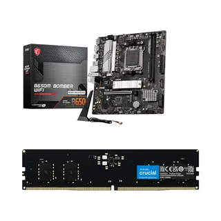 Msi; Crucial B650M DDR5 ana plata