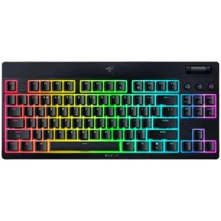 Razer Widow V4 Low-profile TKL HyperSpeed Yellow Switch Black