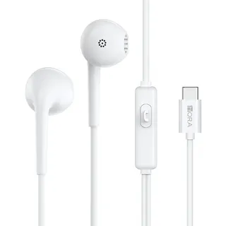 1Hora TypeC 3.5mm Earphones AUT124 White