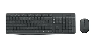 Logitech MK235 Wireless Keyboard and Mouse Combo Gray