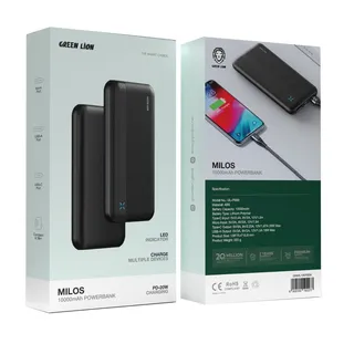 Green Lion Milos PD20W 10000mAh Black